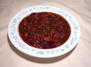 A bowl of chili